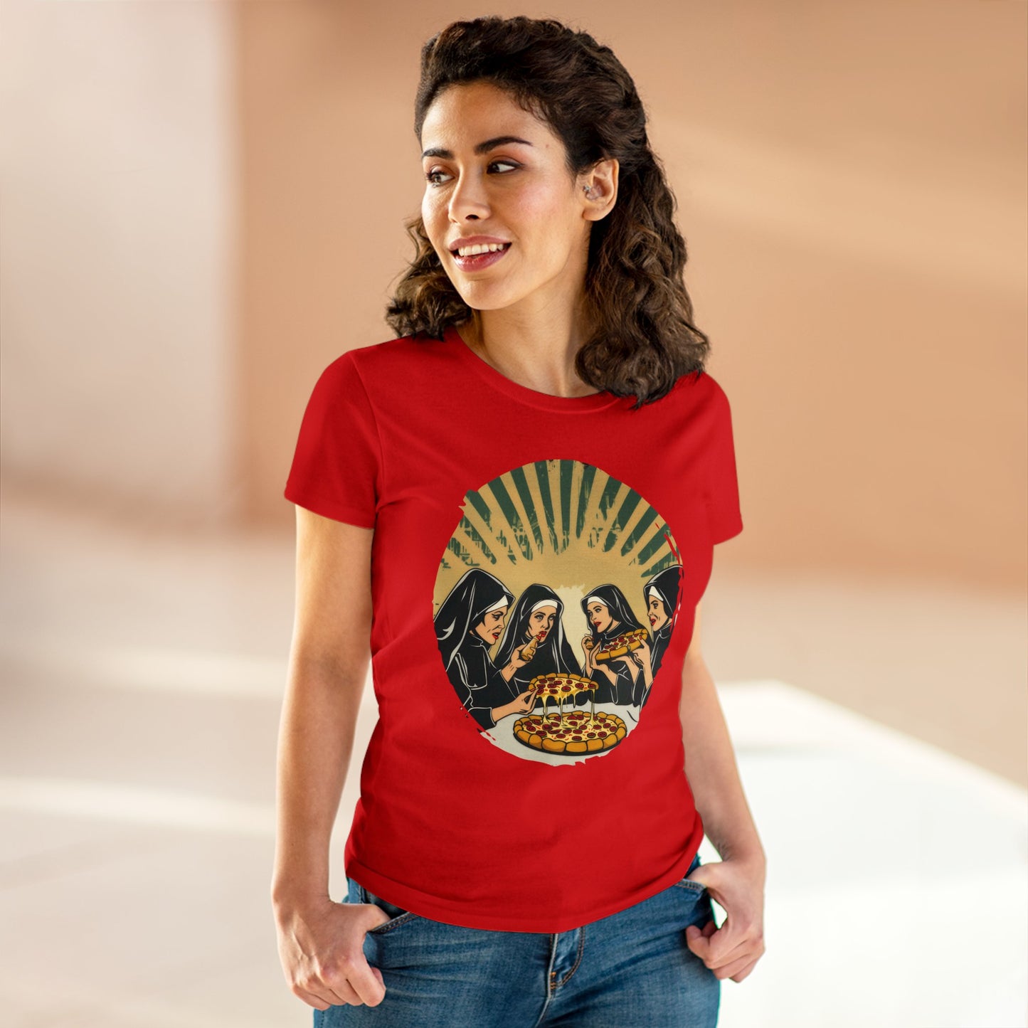 Pizza Divine - Women's Midweight Cotton Tee