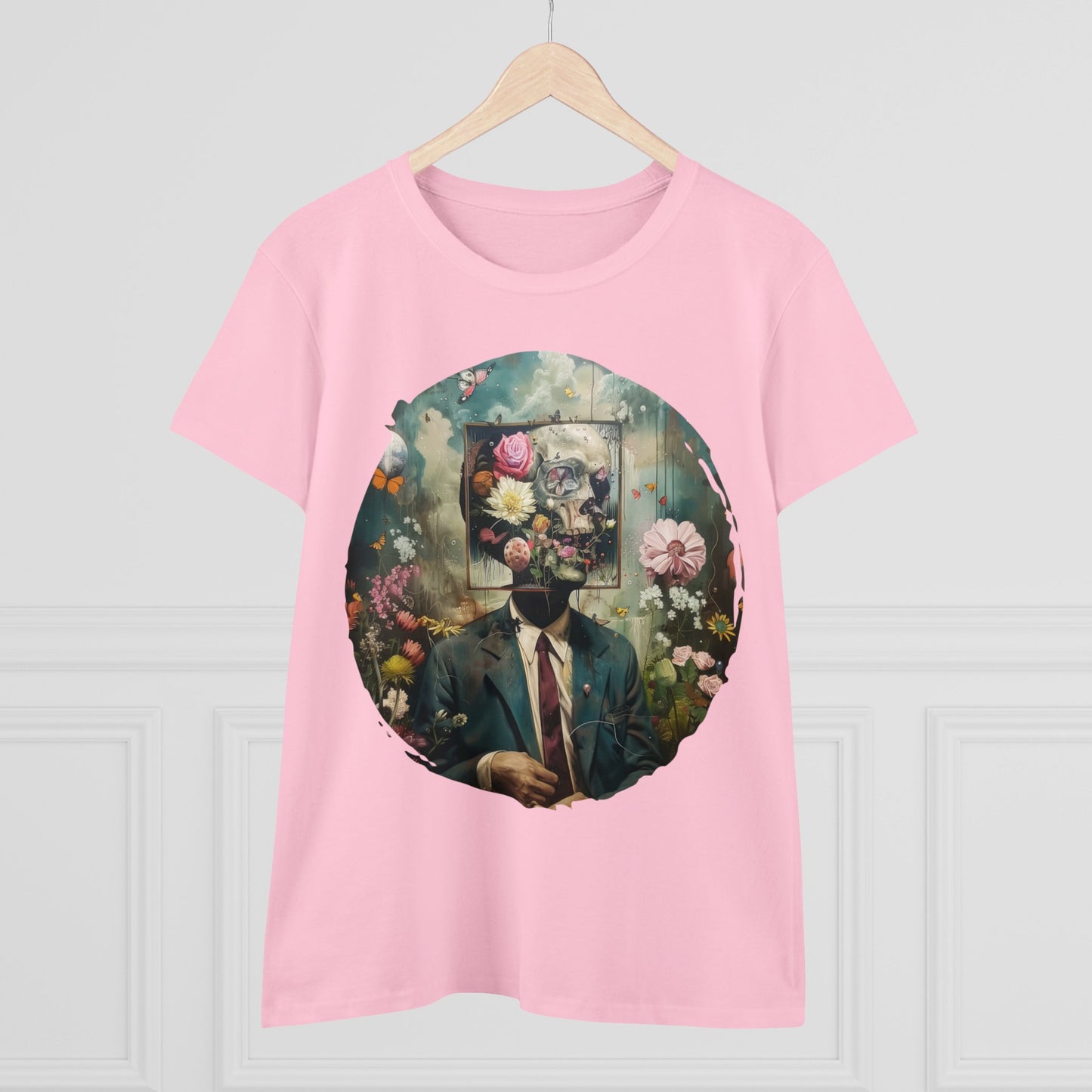 Flowers on My Mind - Women's Midweight Cotton Tee