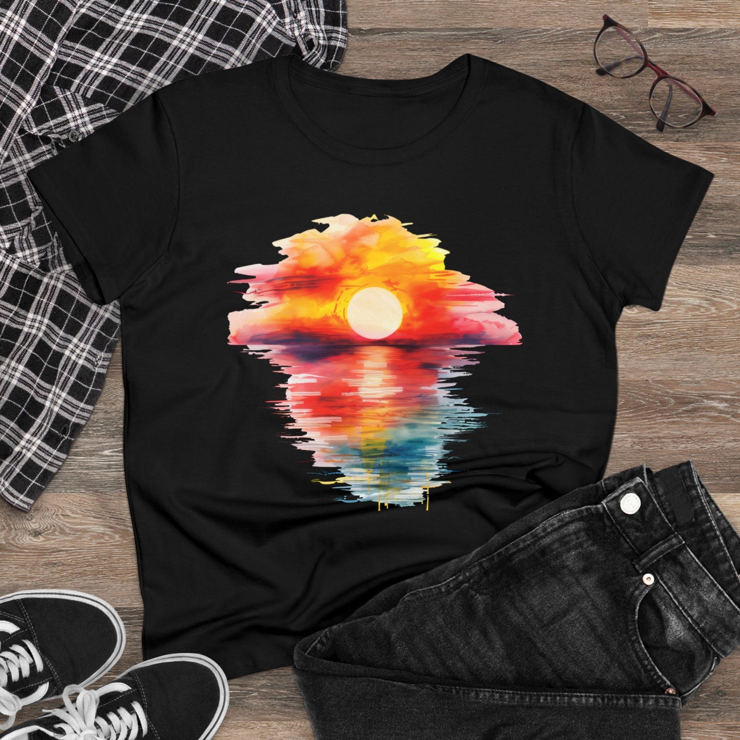 Sunrise - Women's Midweight Cotton Tee