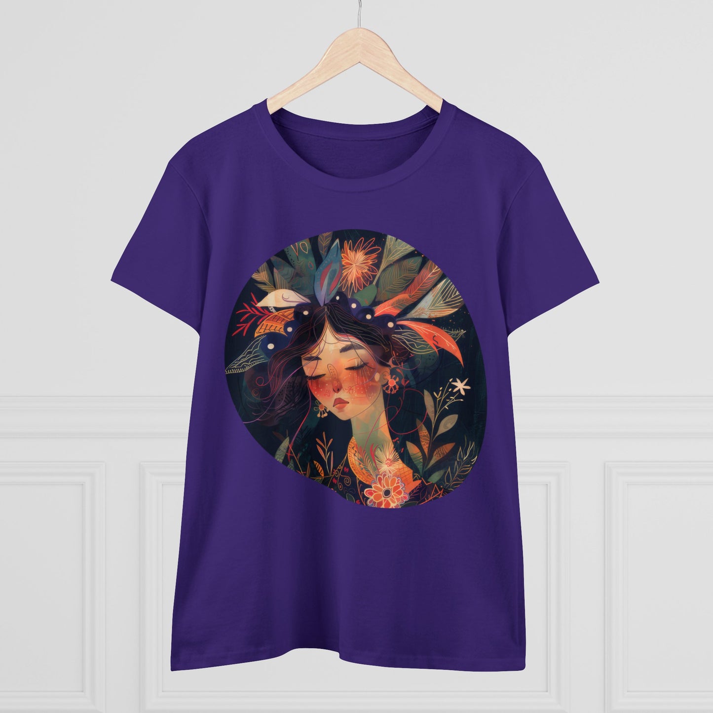 Flower Girl - Flowers - Women's Midweight Cotton Tee