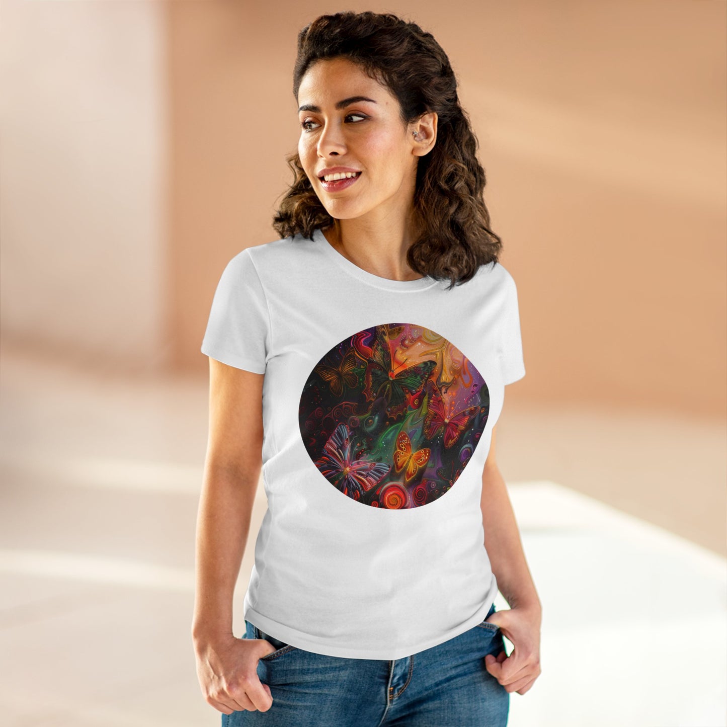 Butterflies - Women's Midweight Cotton Tee