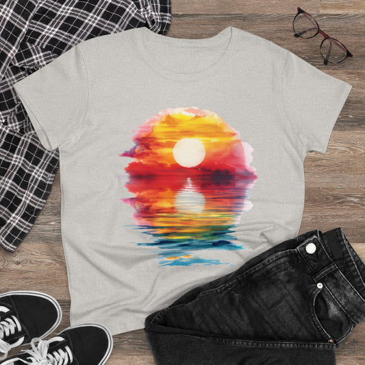 Sunrise - Women's Midweight Cotton Tee