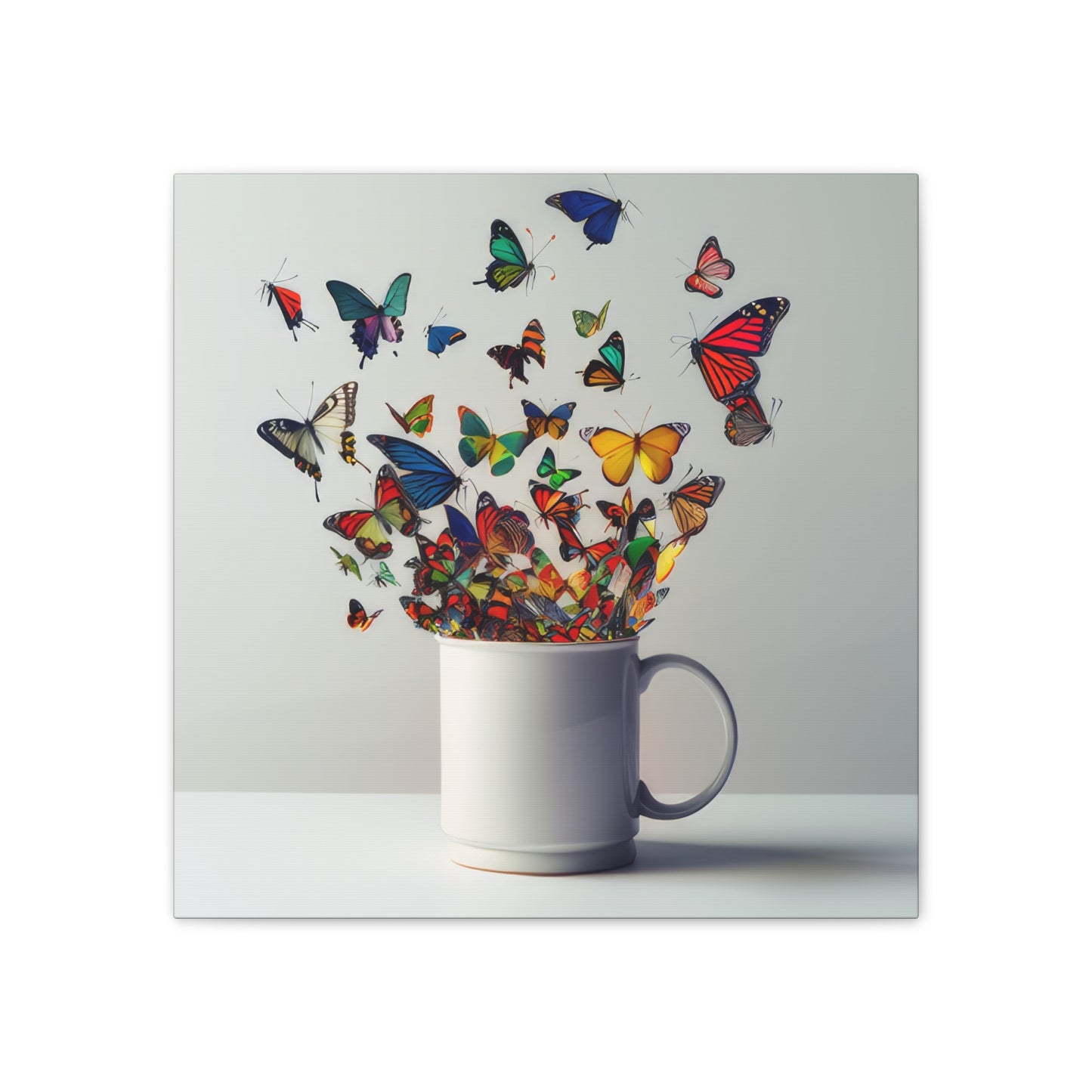 Butterfly Coffee - Canvas Stretched, 0.75"