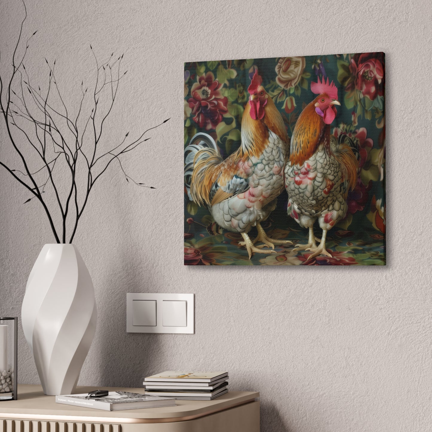 Chickens - Canvas Stretched, 0.75" - Canvas Stretched, 0.75"