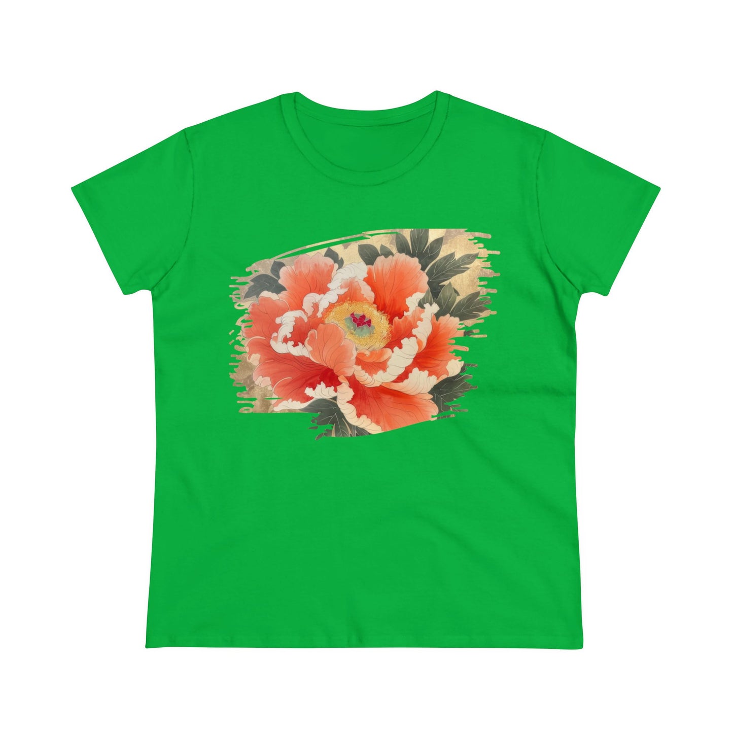 Peony - Flower - Women's Midweight Cotton Tee