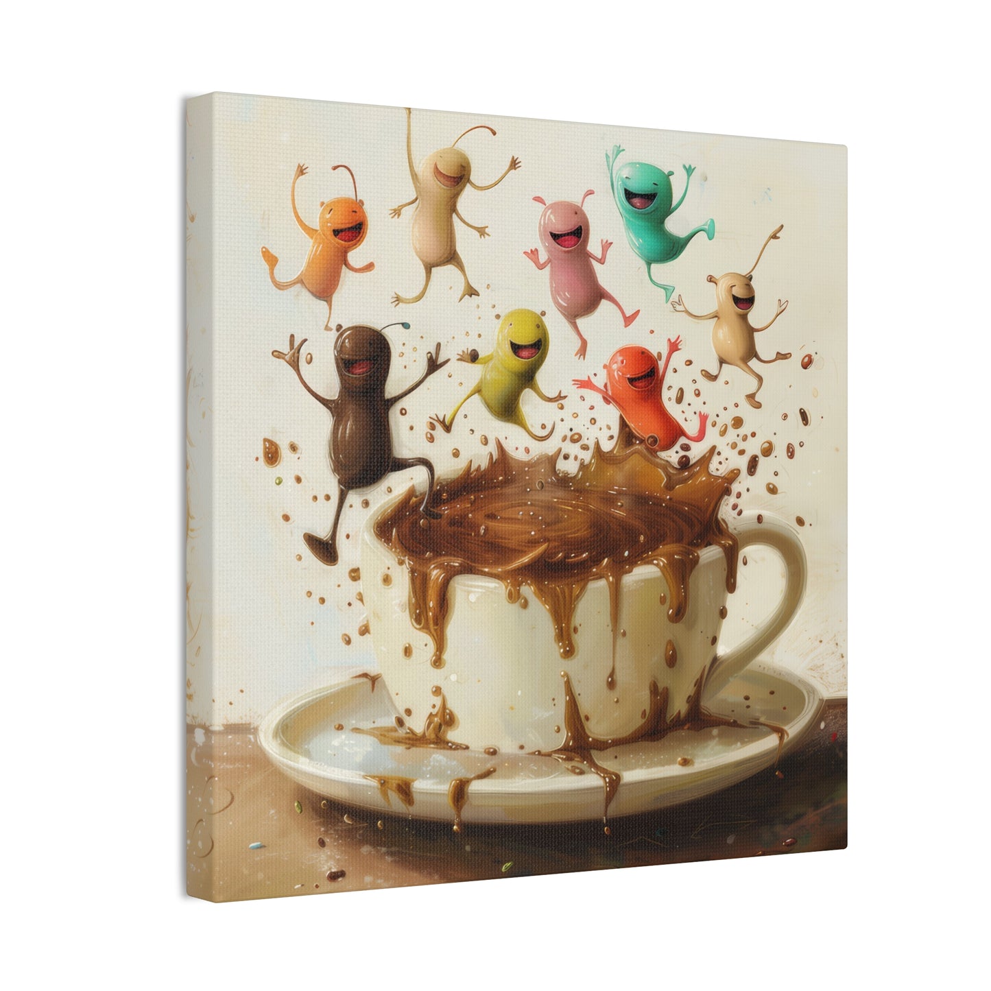 Coffee Monsters - Canvas Stretched, 0.75"