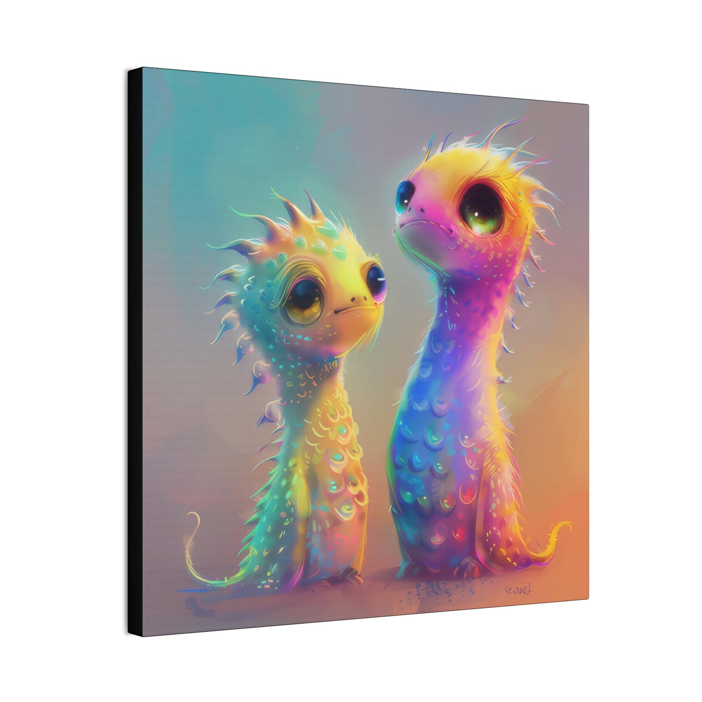 Iridescent Creatures - Canvas Stretched, 0.75"