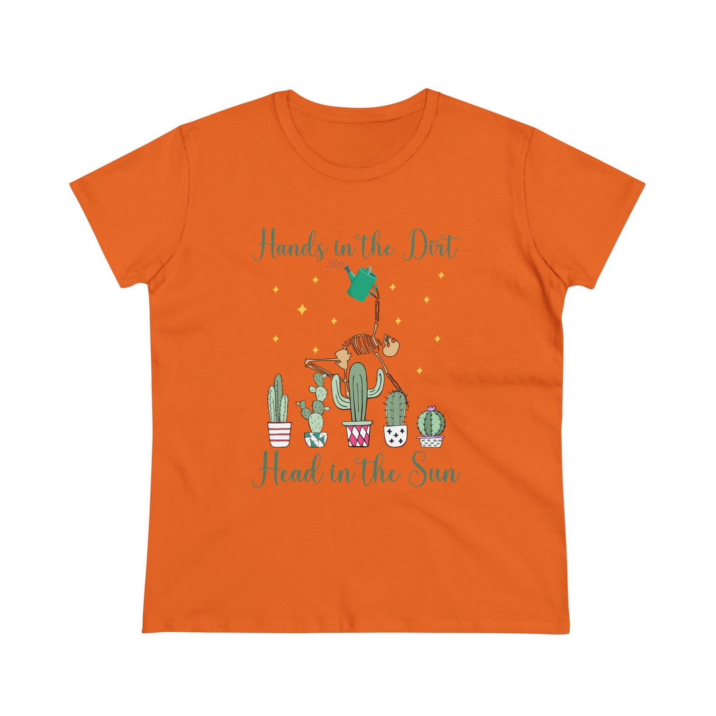 Hands in the Dirty, Head to the Sun - Gardening - Women's Midweight Cotton Tee