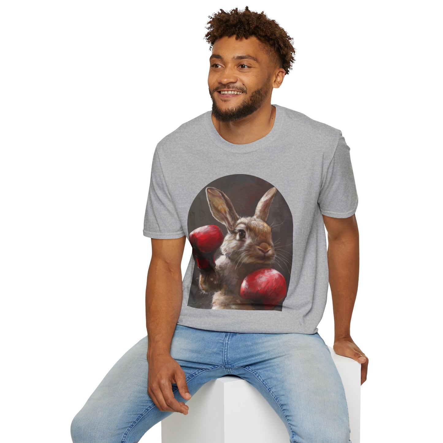 Boxing Bunny - Unisex Softstyle T-Shirt