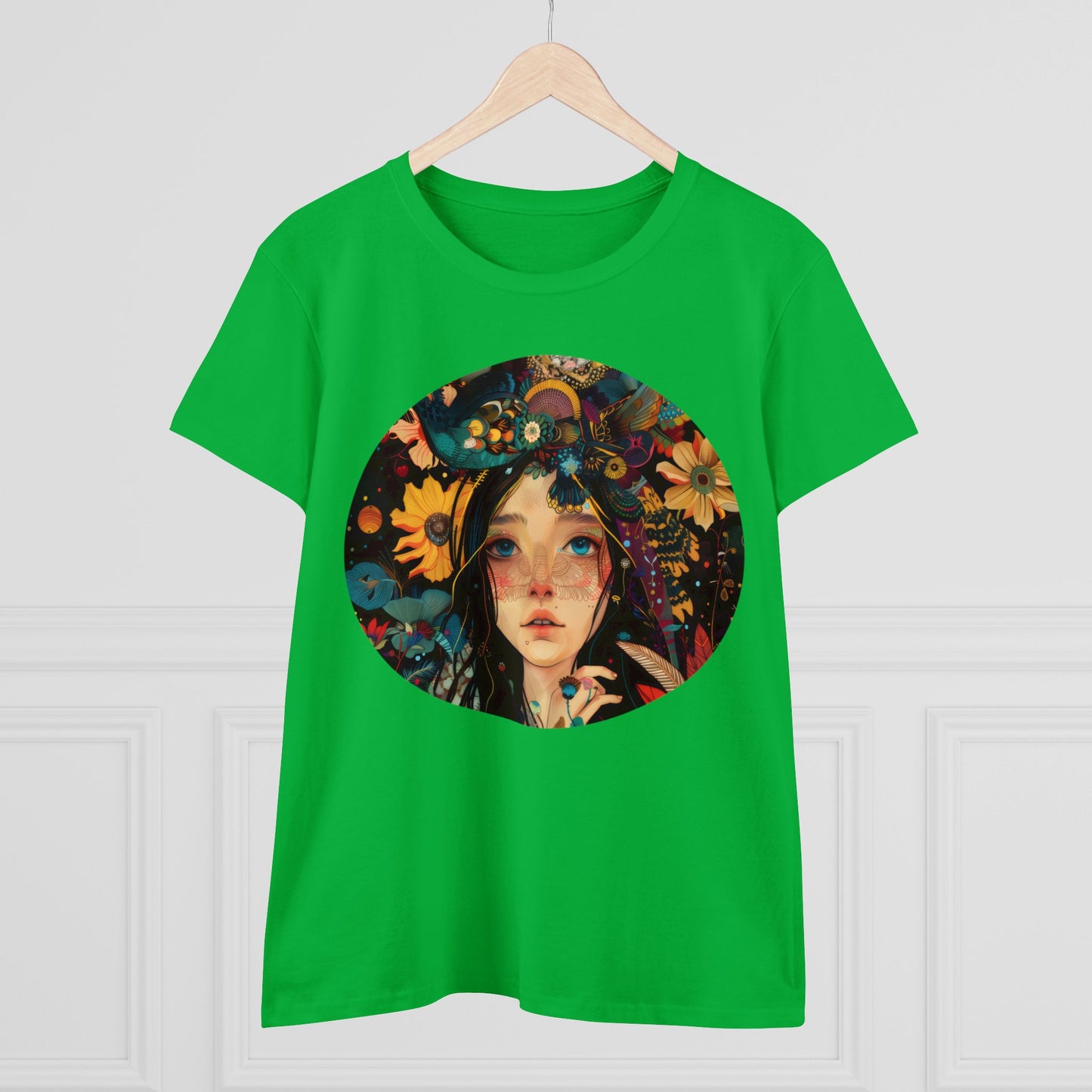 Flower Girl - Women's Midweight Cotton Tee