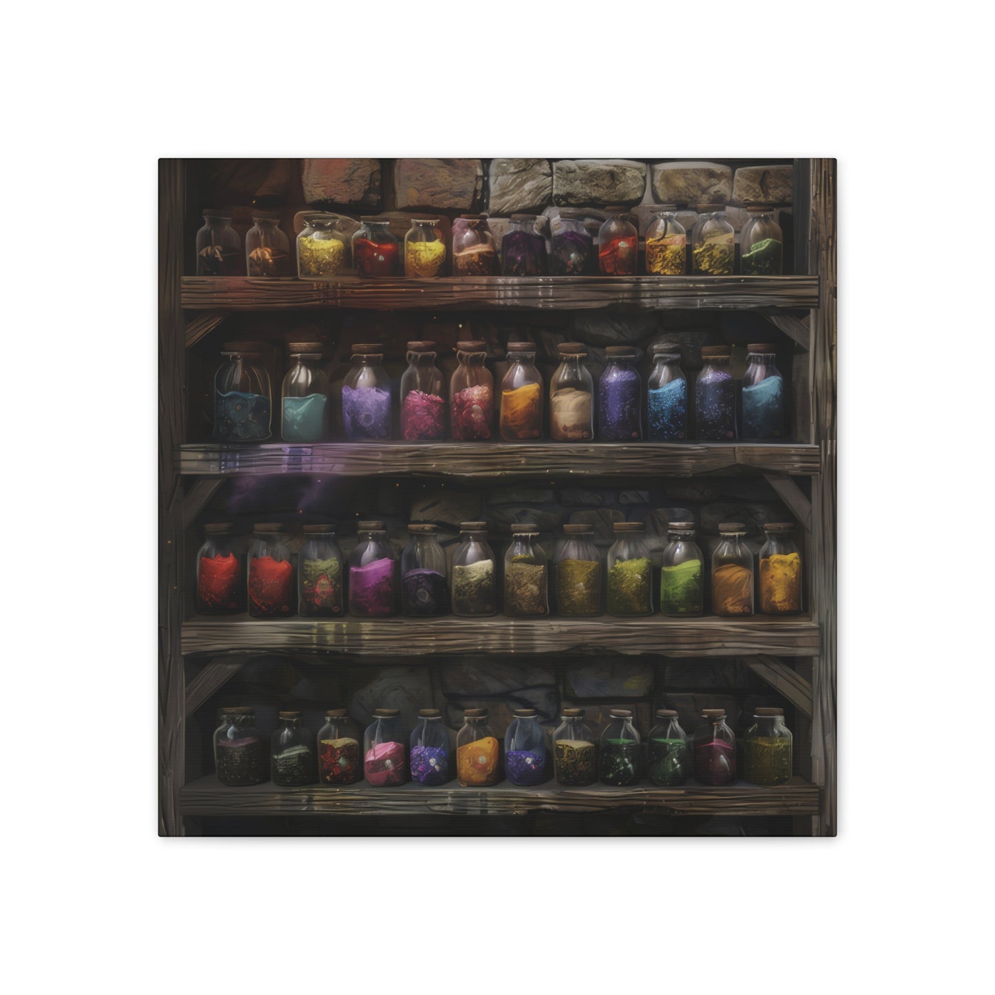 Apothecary Shelves - Canvas Stretched, 0.75"