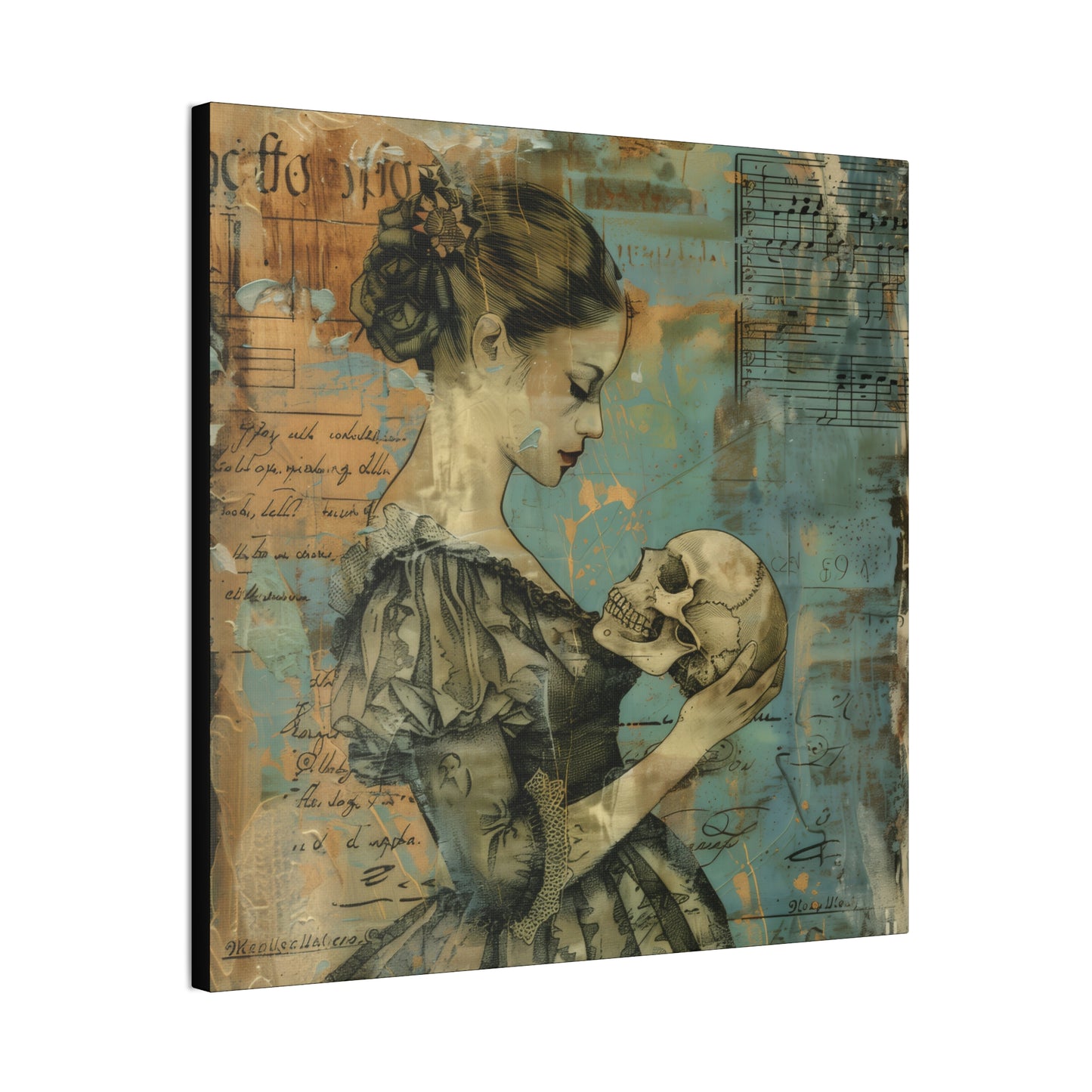 Her Skull - Canvas Stretched, 0.75"