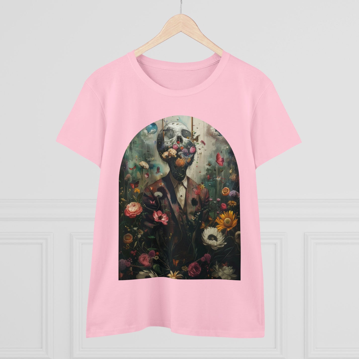 Flowers on My Mind - Women's Midweight Cotton Tee