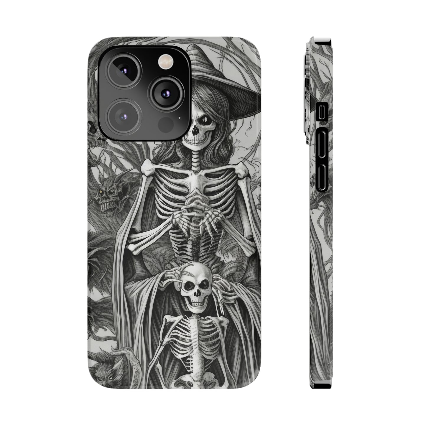 Skeleton Witch - Phone Case