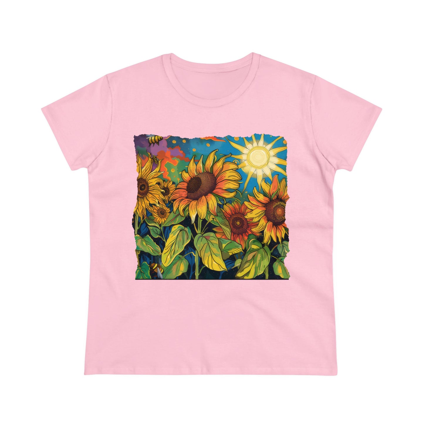 Sunflowers - Women's Midweight Cotton Tee