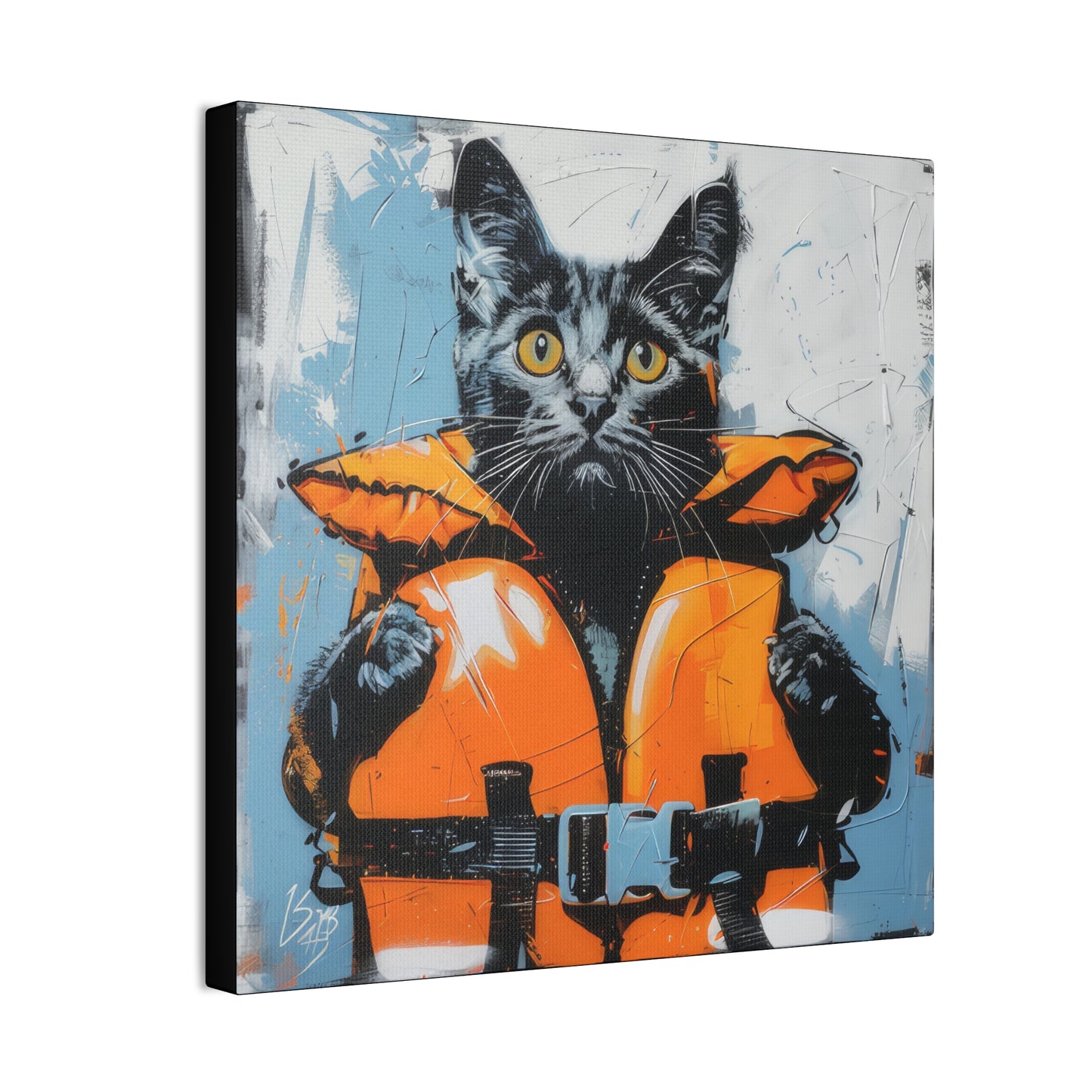 Rescue Cat - Canvas Stretched, 0.75"