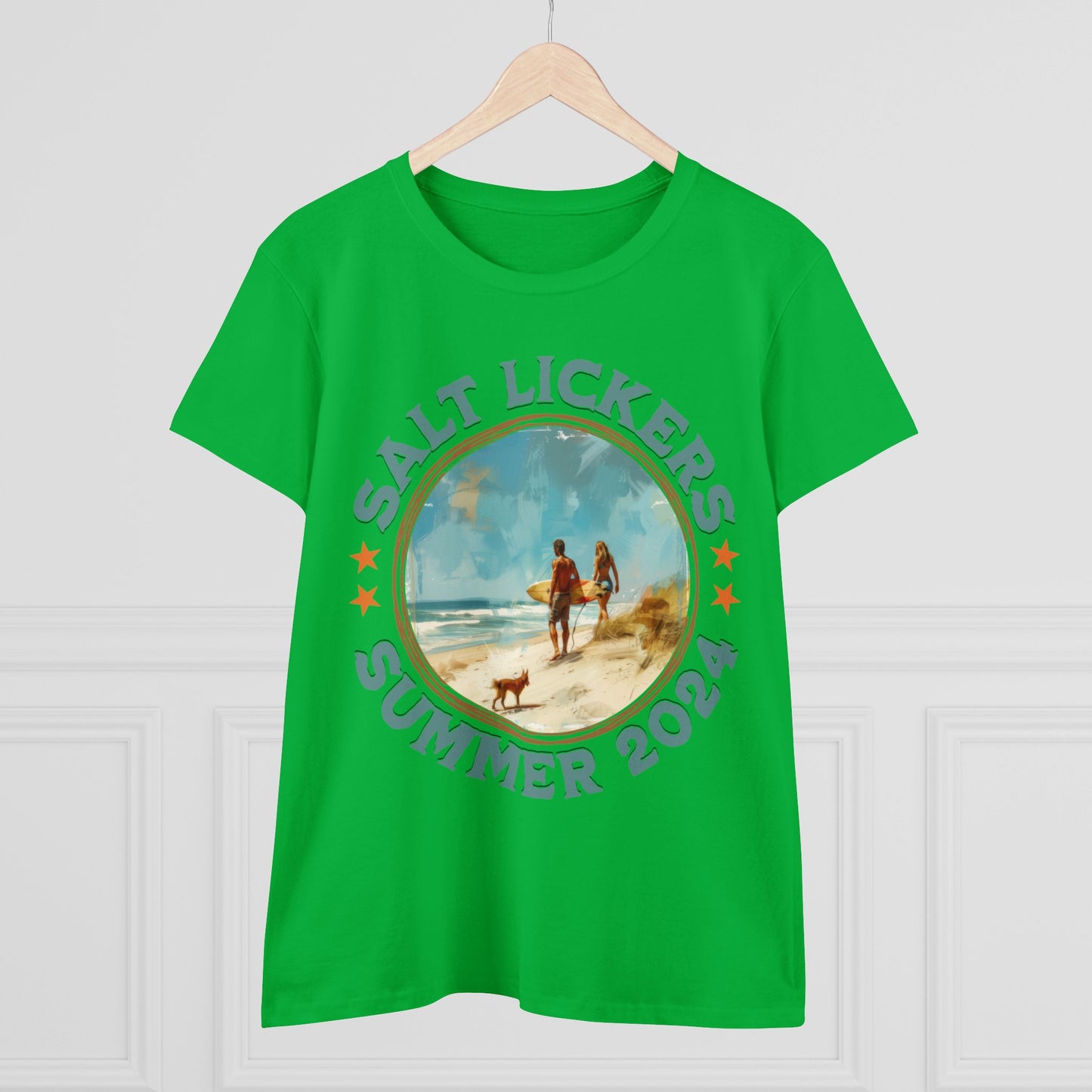 Surfing - Women's Midweight Cotton Tee