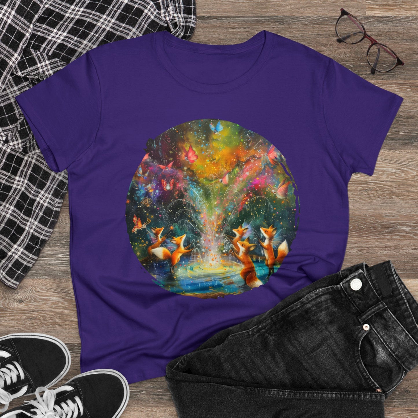 Fairy Celebration - Fantasy - Women's Midweight Cotton Tee