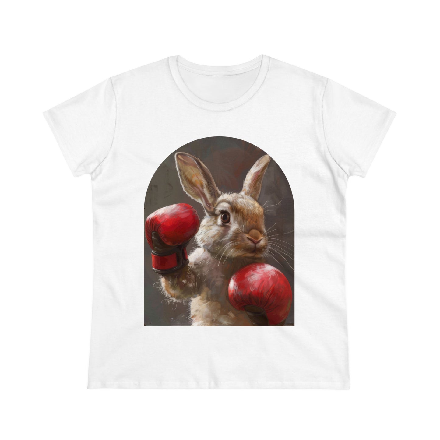 Boxing Rabbit - Women's Midweight Cotton Tee