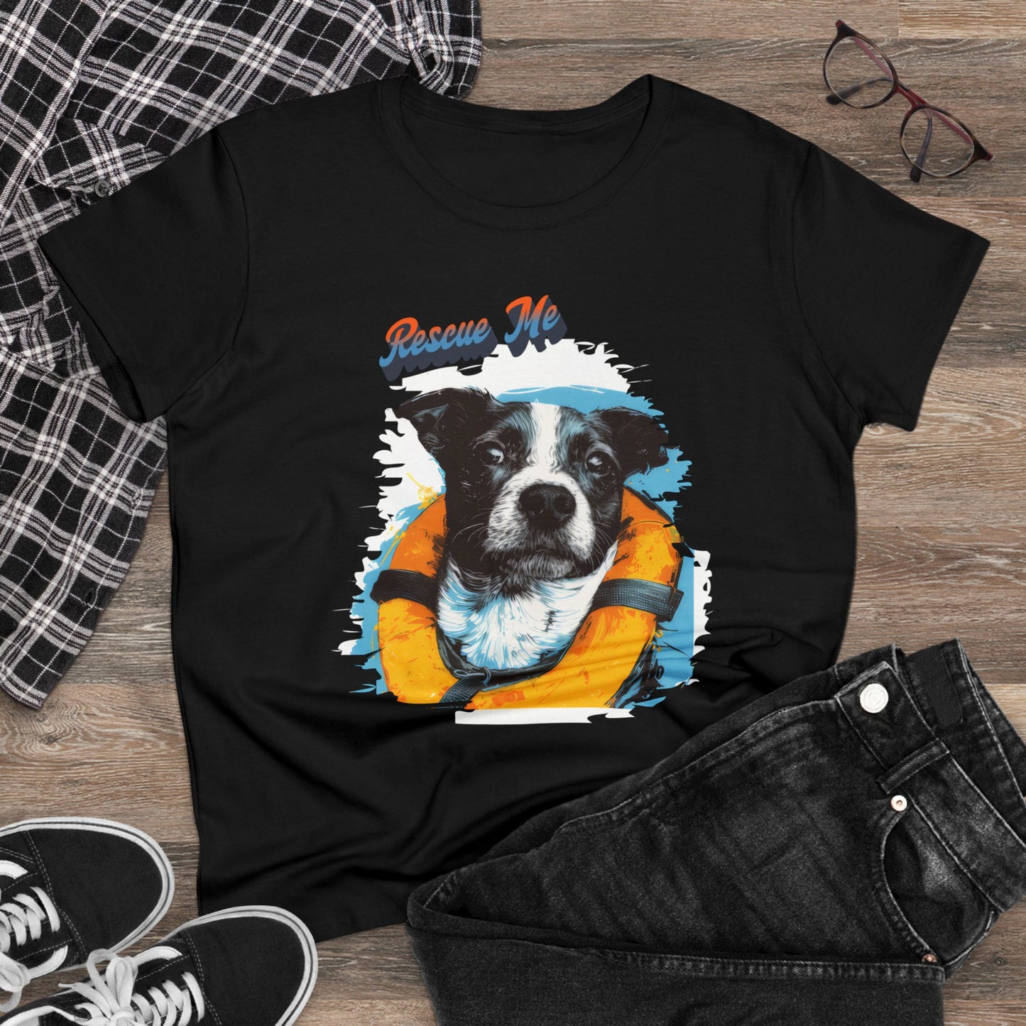 Rescue Dog - Women's Midweight Cotton Tee