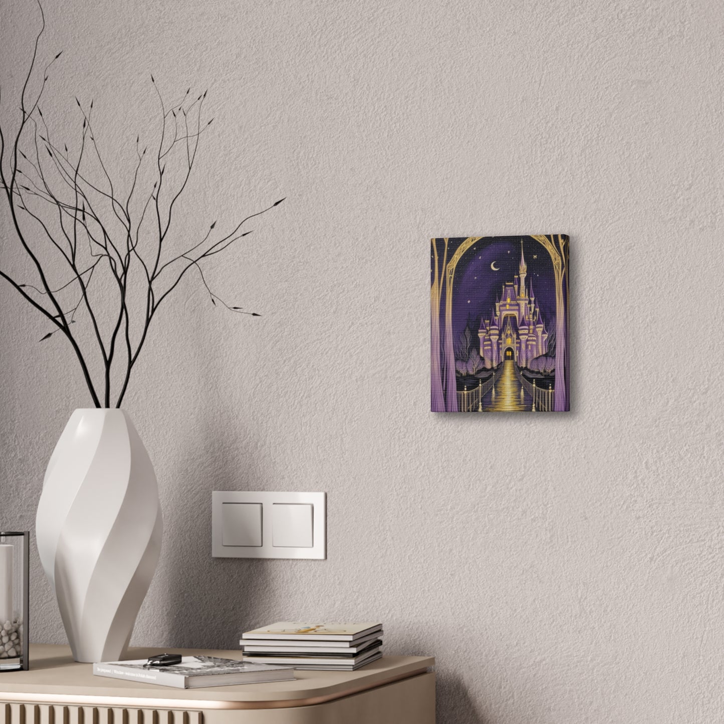 Purple Castle - Canvas Stretched, 0.75"