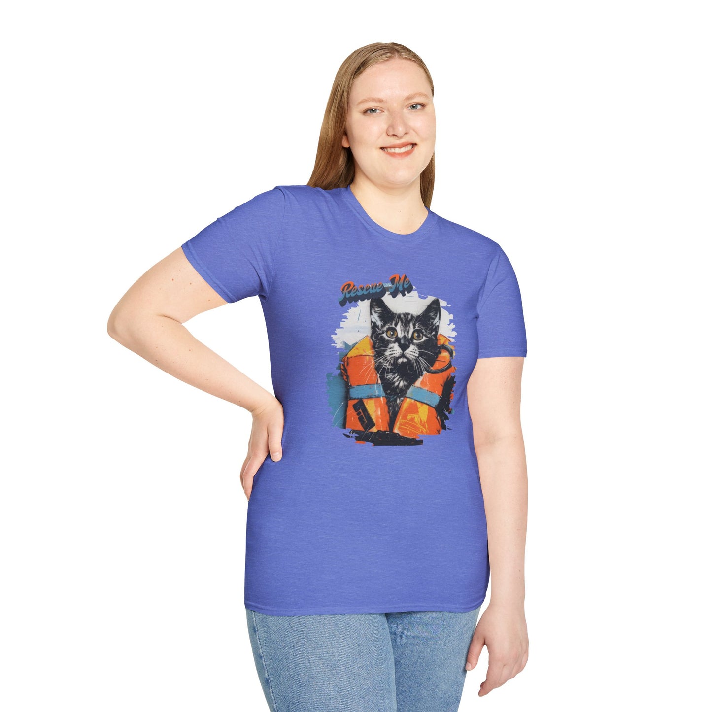 Rescue Cat - Unisex Softstyle T-Shirt