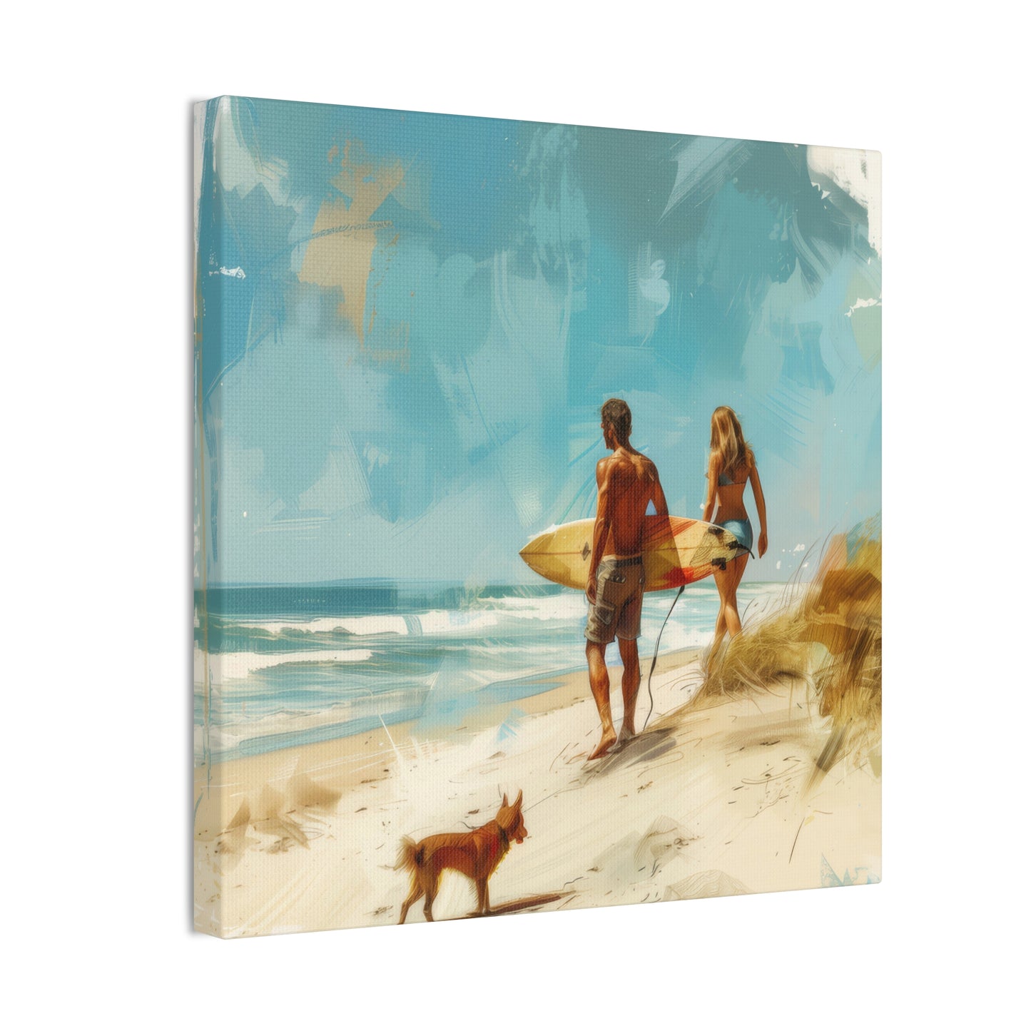 Beach and Surf  - Canvas Stretched, 0.75"