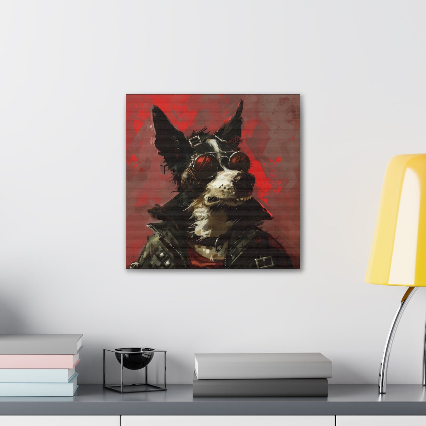 Punk Dog - Canvas Stretched, 0.75"