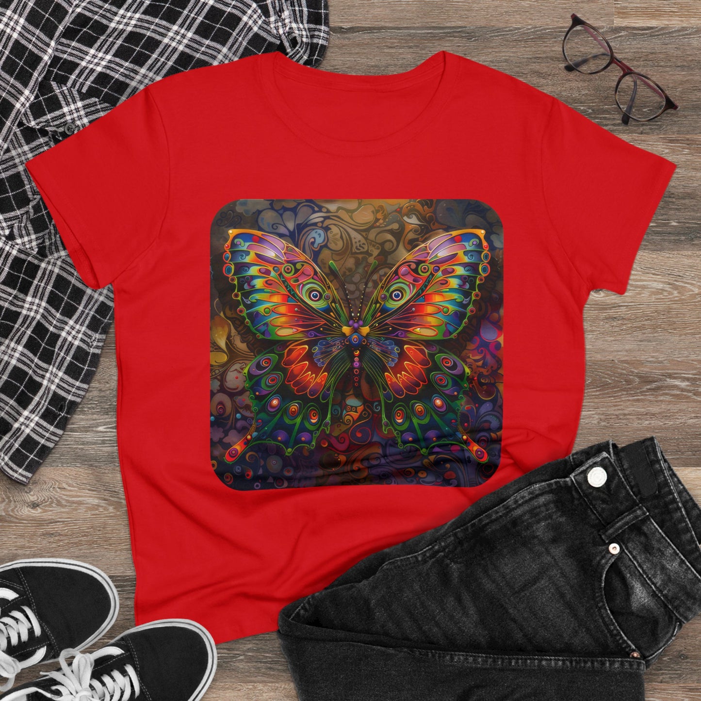 Butterfly - Women's Midweight Cotton Tee