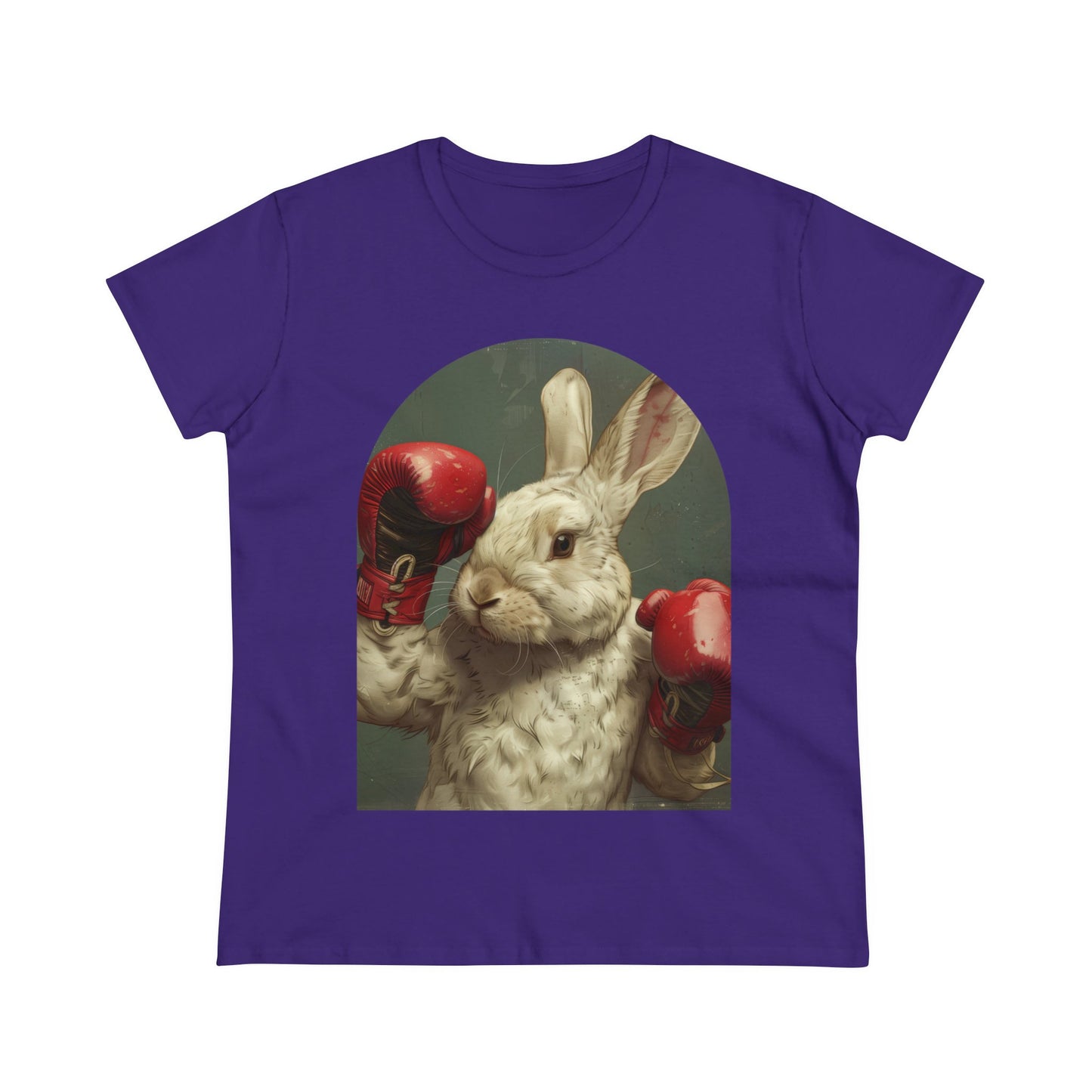 Boxing Rabbit - Women's Midweight Cotton Tee