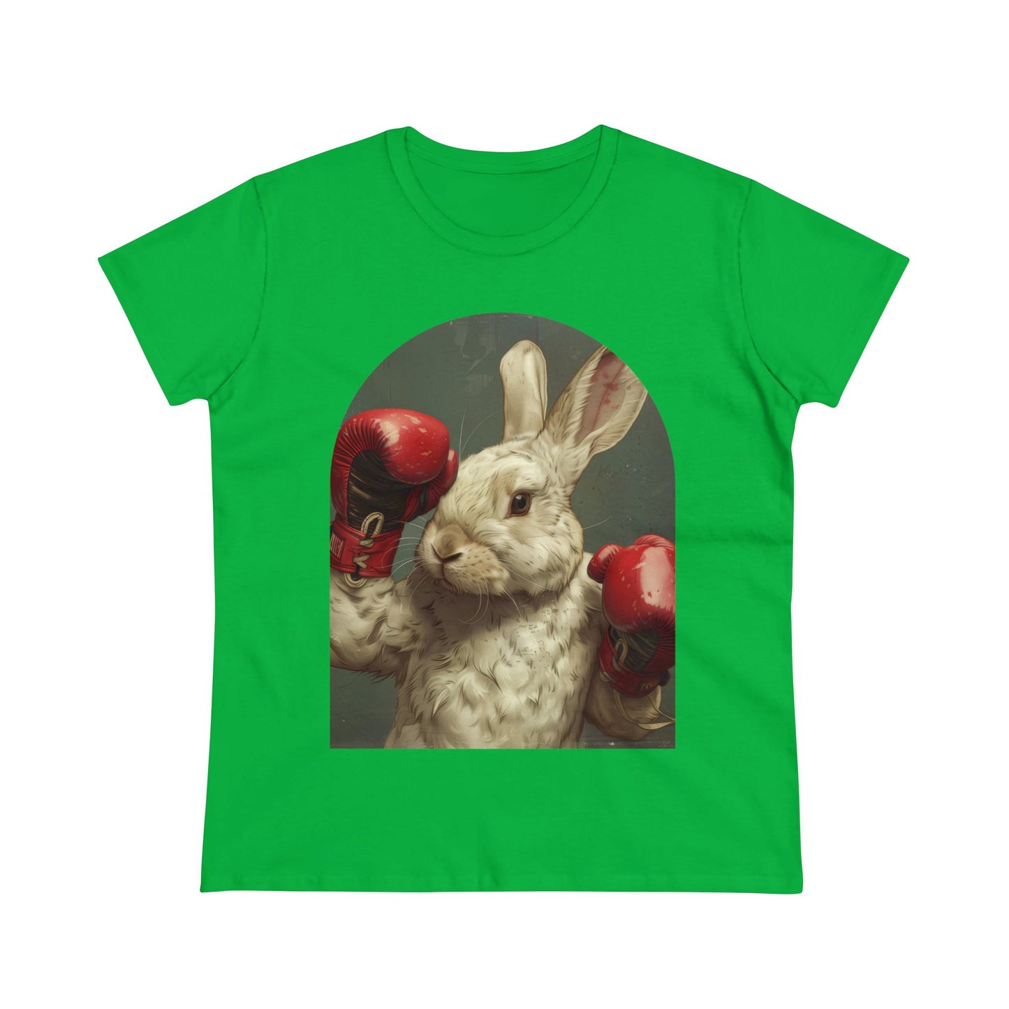 Boxing Rabbit - Women's Midweight Cotton Tee