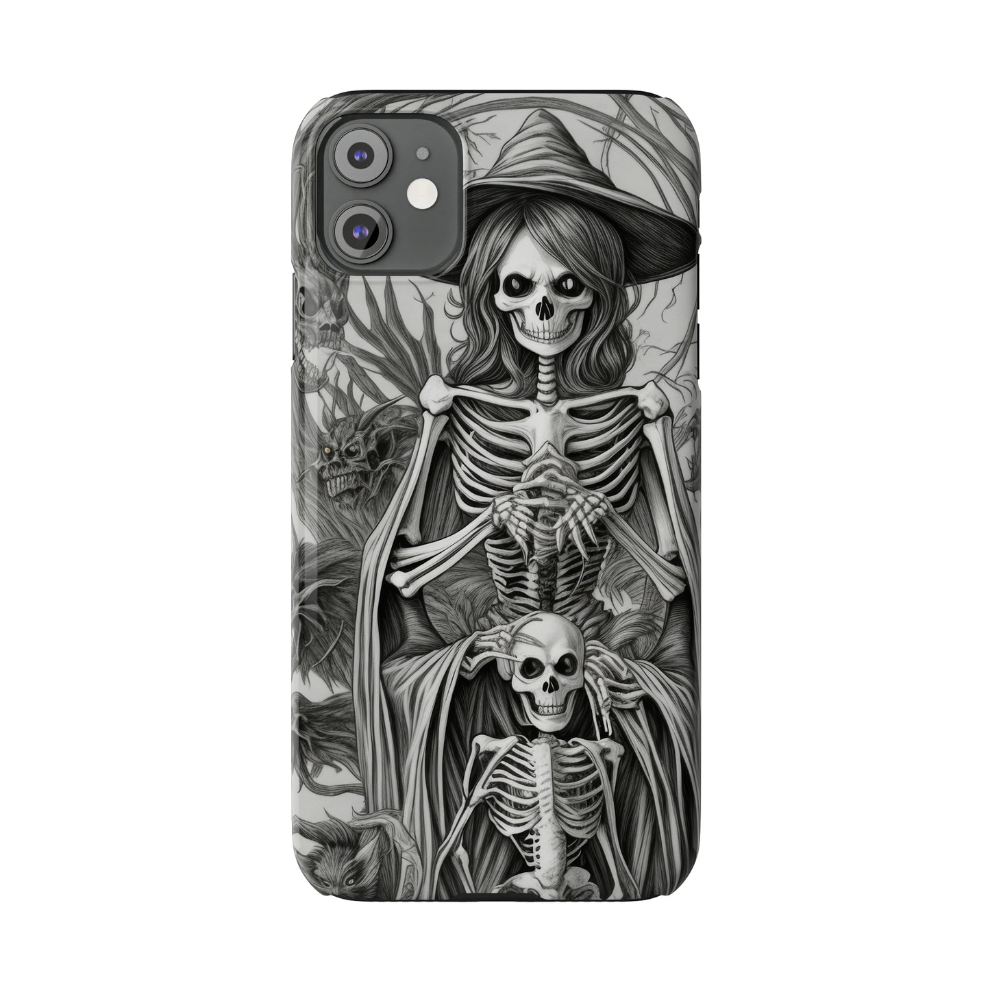 Skeleton Witch - Phone Case