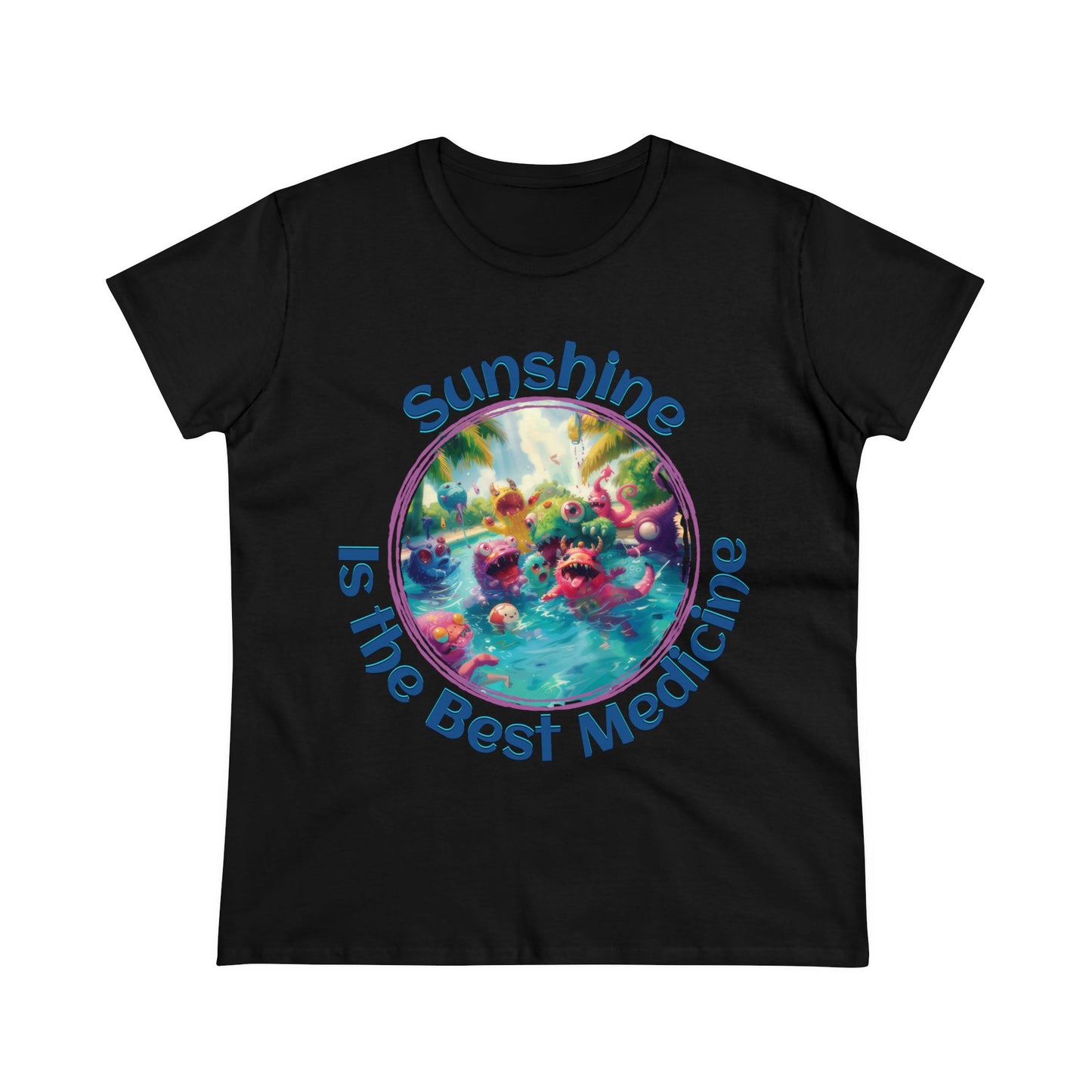 Sunshine is the Best Medicine - Women's Midweight Cotton Tee