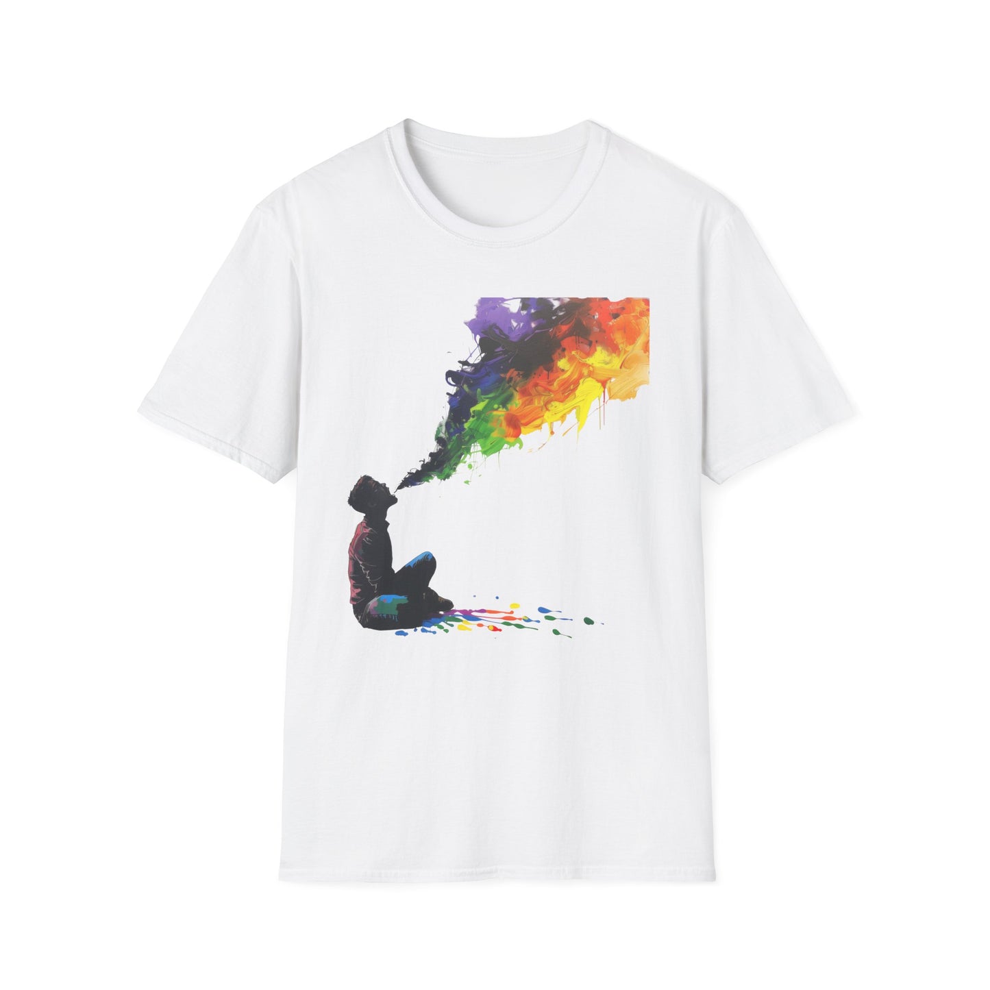 Rainbow Breath - Unisex Softstyle T-Shirt