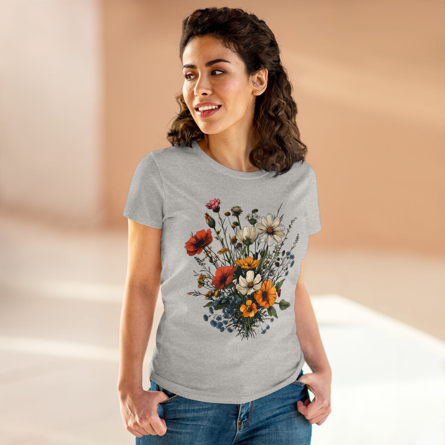 Wildflowers - Women's Midweight Cotton Tee