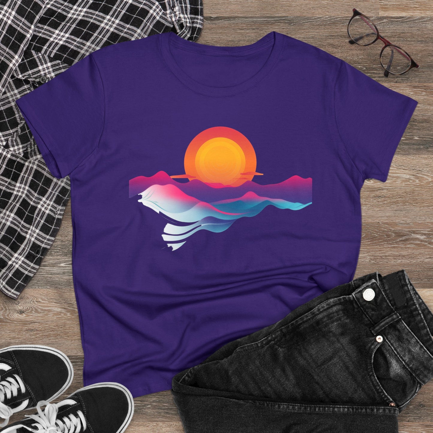 Sunrise - Women's Midweight Cotton Tee