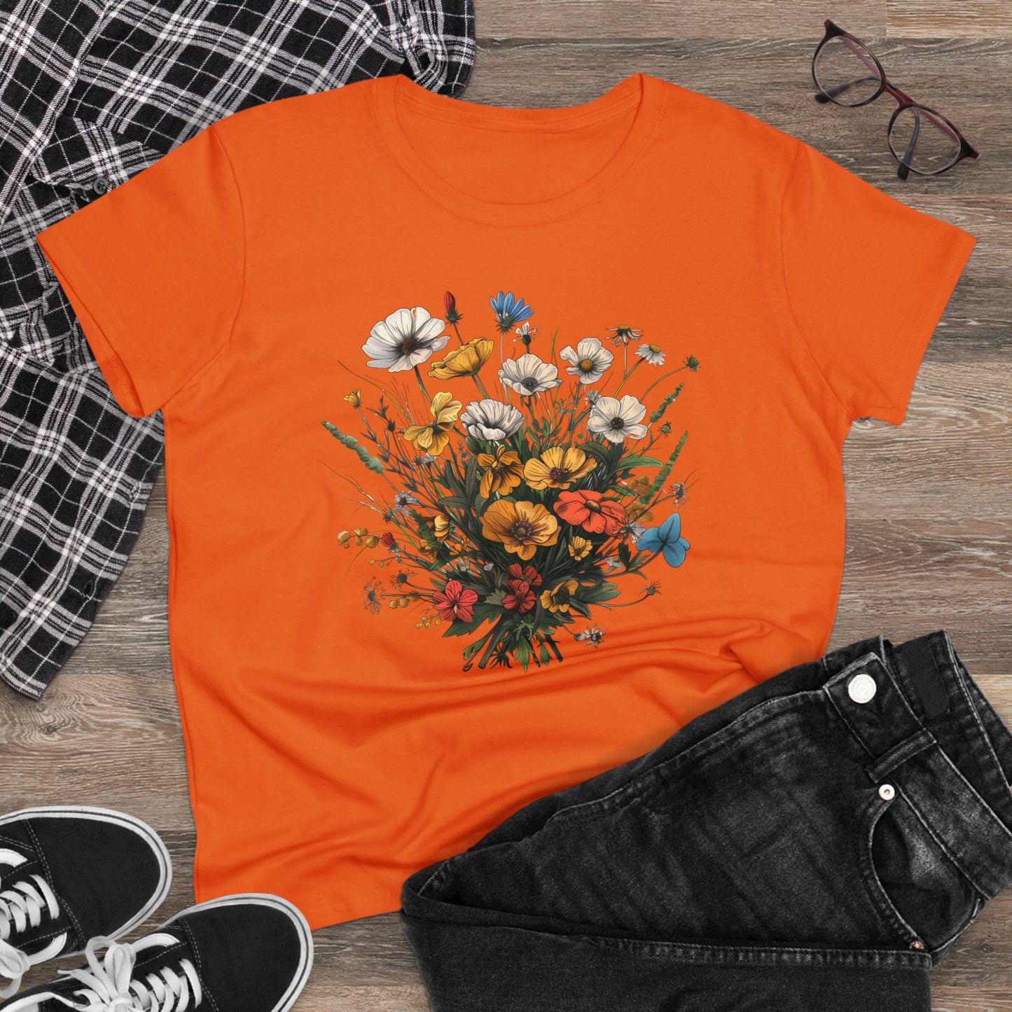 Wildflowers - Women's Midweight Cotton Tee