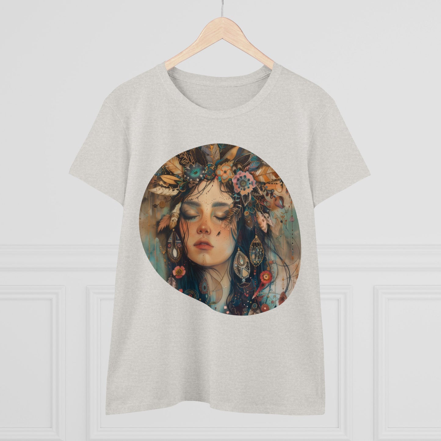 EW - Flowers - Women's Midweight Cotton Tee