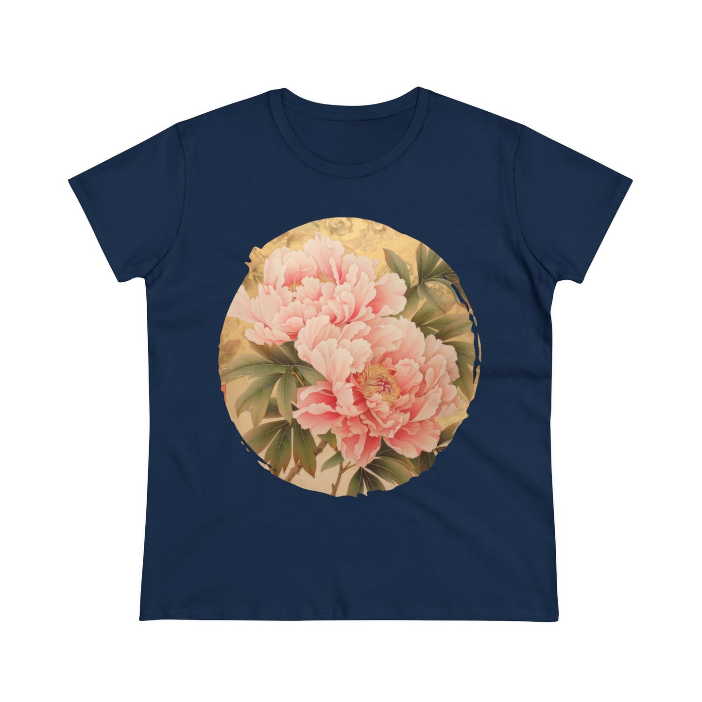 Peony - Flower - Women's Midweight Cotton Tee