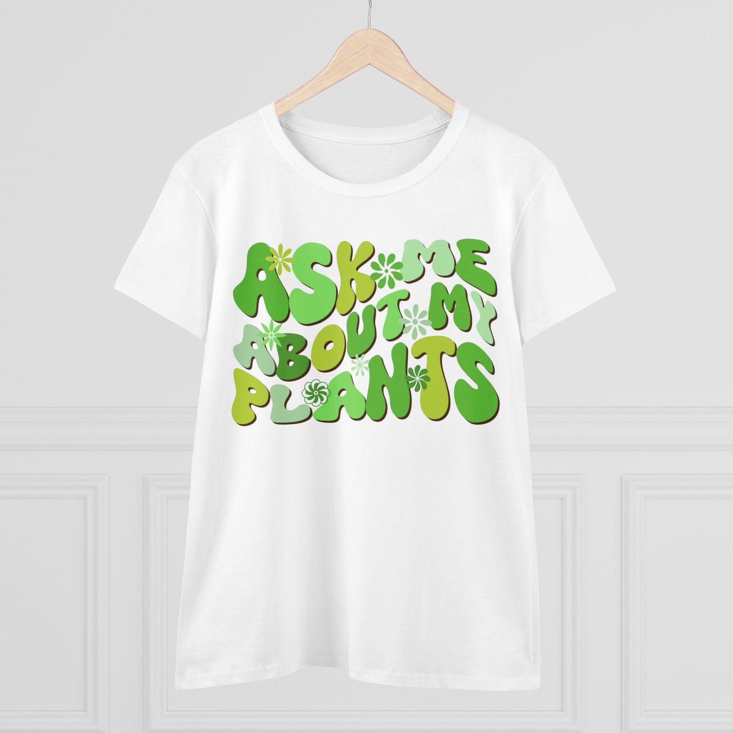 Ask Me About My Plants - Gardening - Women's Midweight Cotton Tee