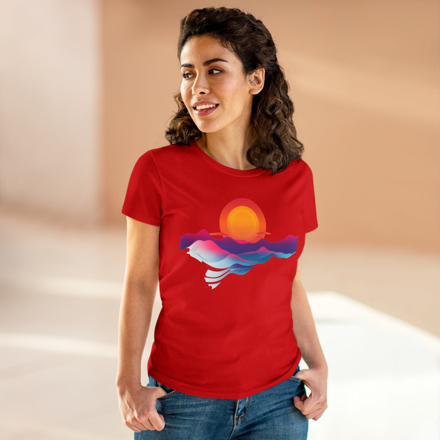 Sunrise - Women's Midweight Cotton Tee