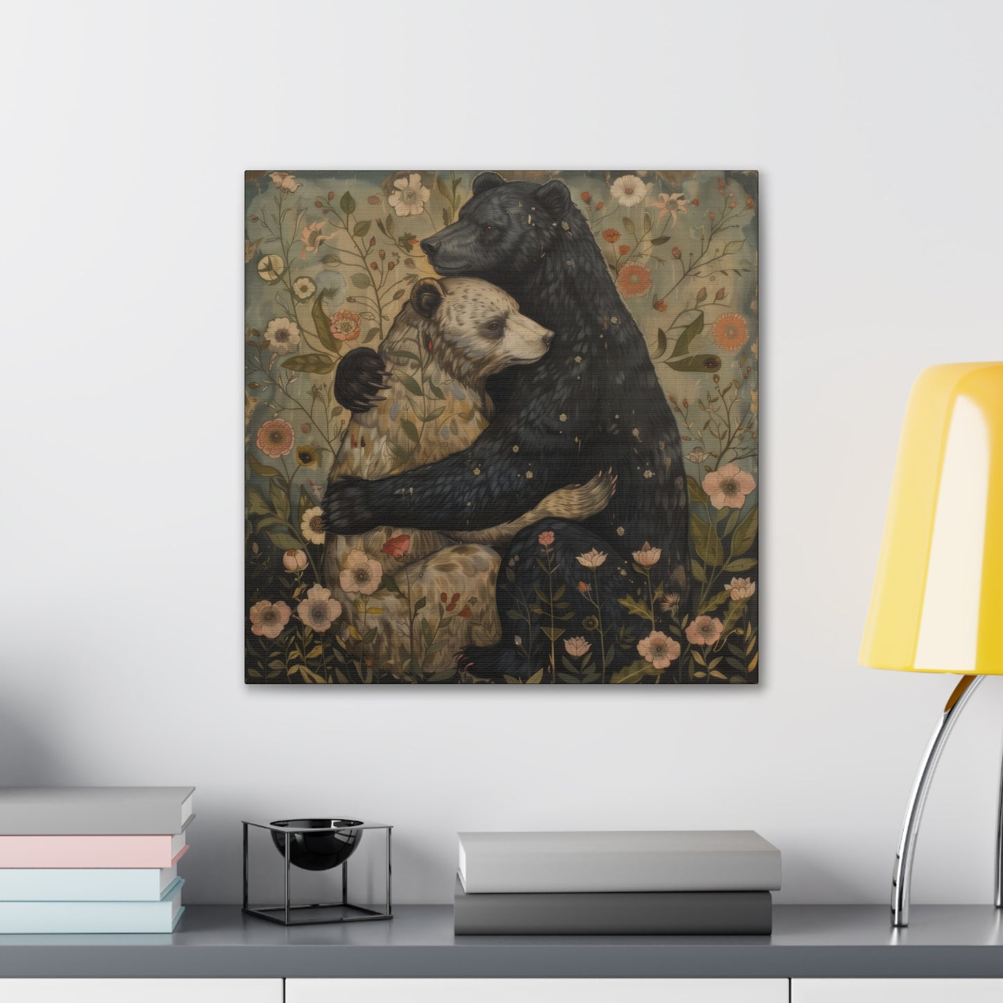 Copy of Hugging Bears - Canvas Stretched, 0.75" - Canvas Stretched, 0.75"