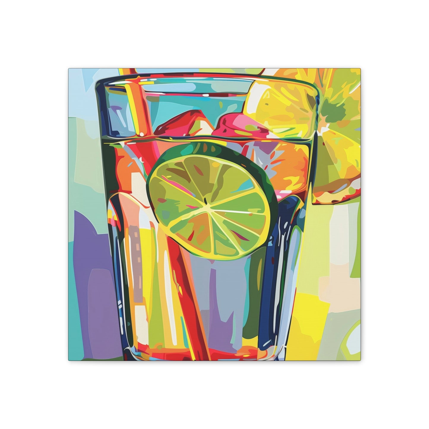 Summer Drinks - Canvas Stretched, 0.75"