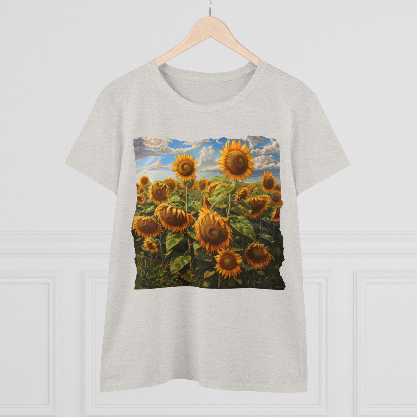 Sunflowers - Women's Midweight Cotton Tee