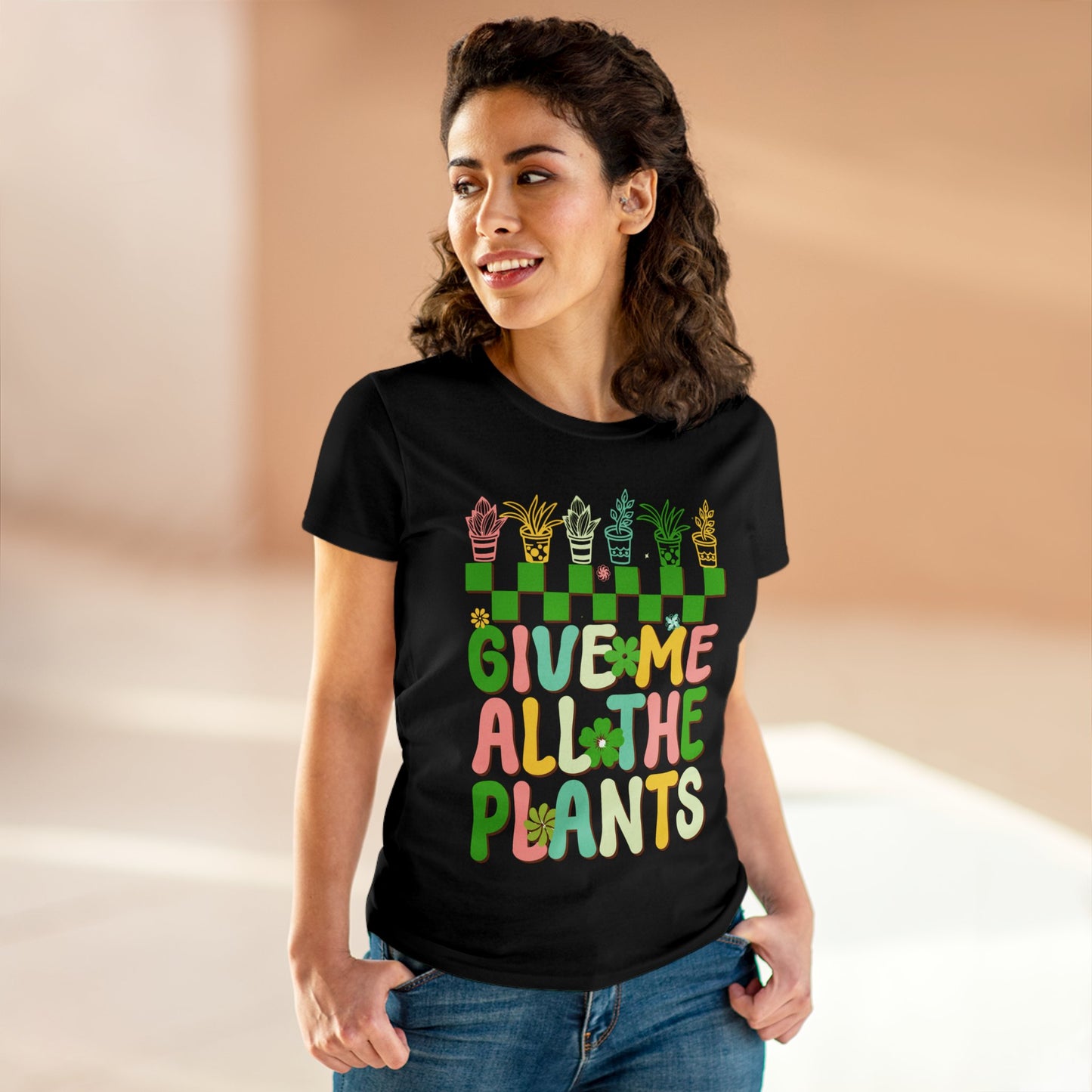 Give Me All the Plants - Gardening - Women's Midweight Cotton Tee