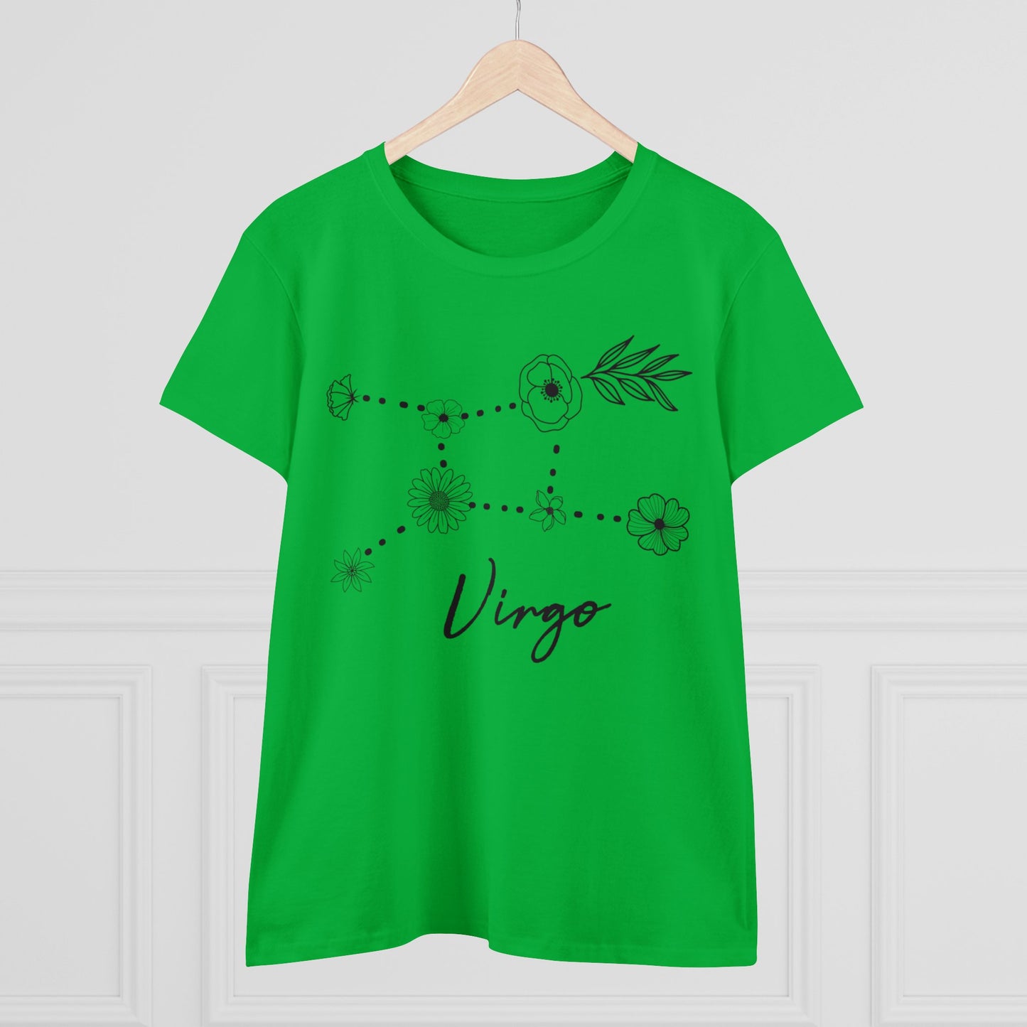 Flower Constellation - Virgo - Astrology - Women's Midweight Cotton Tee