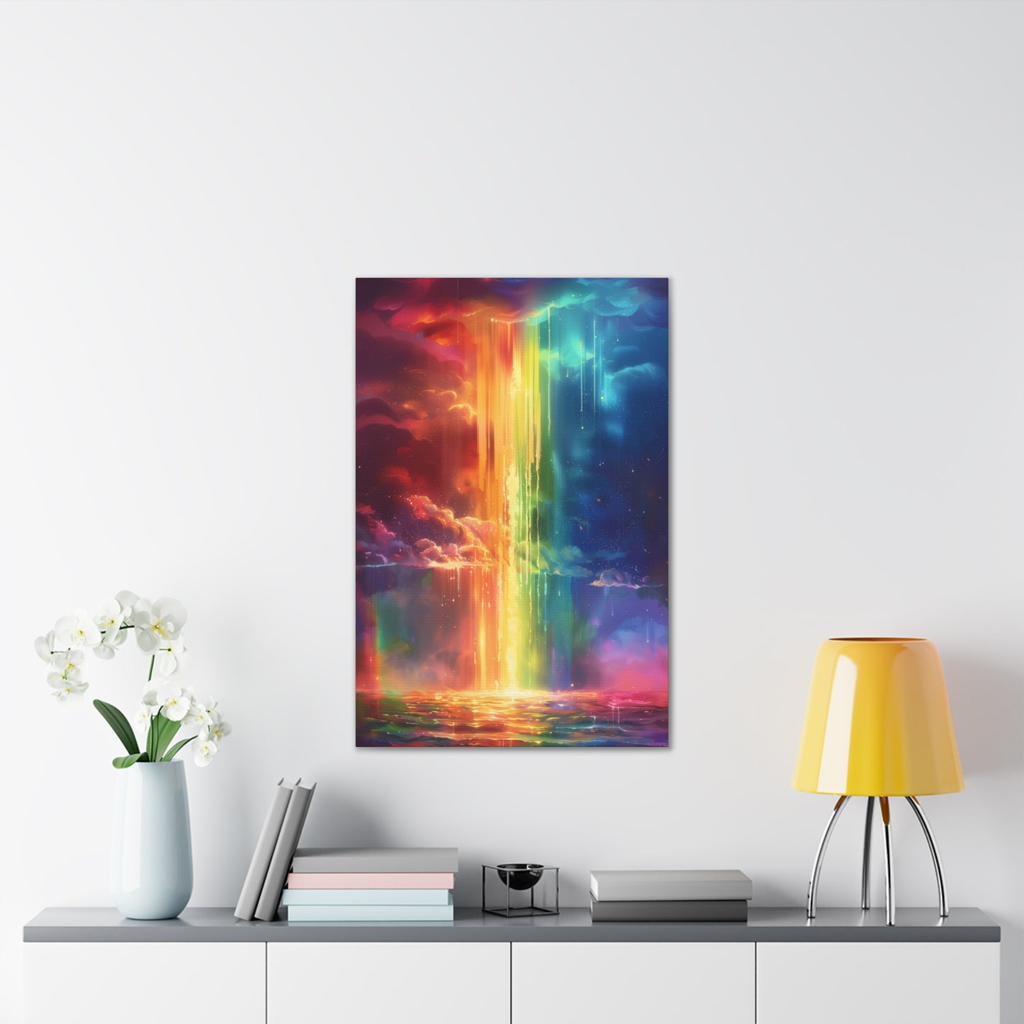 Rainbow Storm - Canvas Stretched, 0.75"