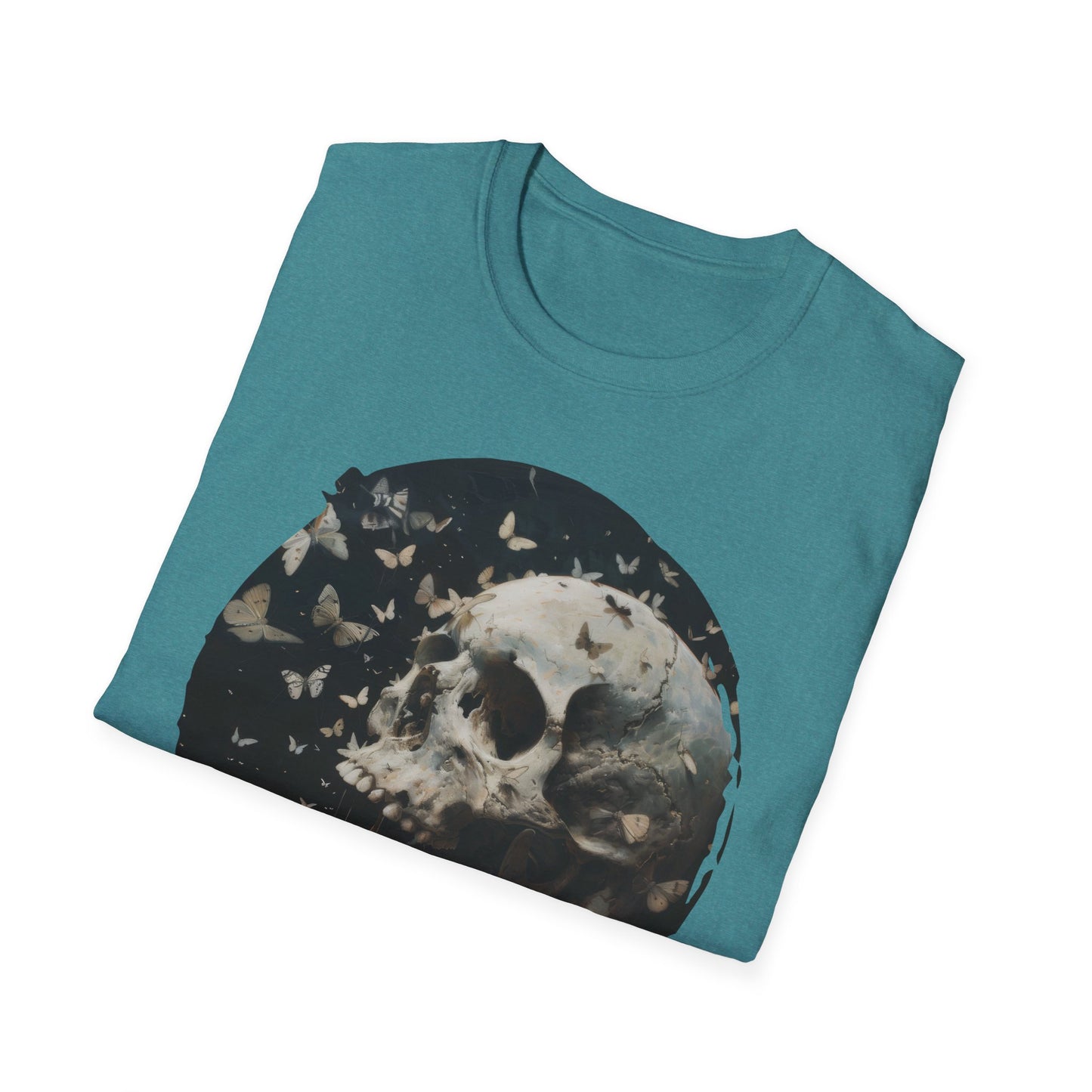 Skulls and Butterflies - Unisex Softstyle T-Shirt