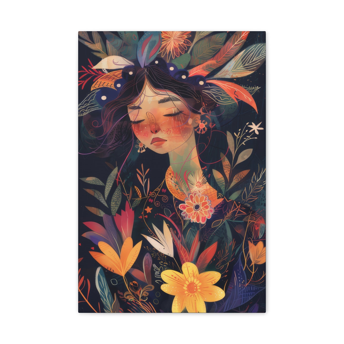 Flower Child - Canvas Stretched, 0.75"