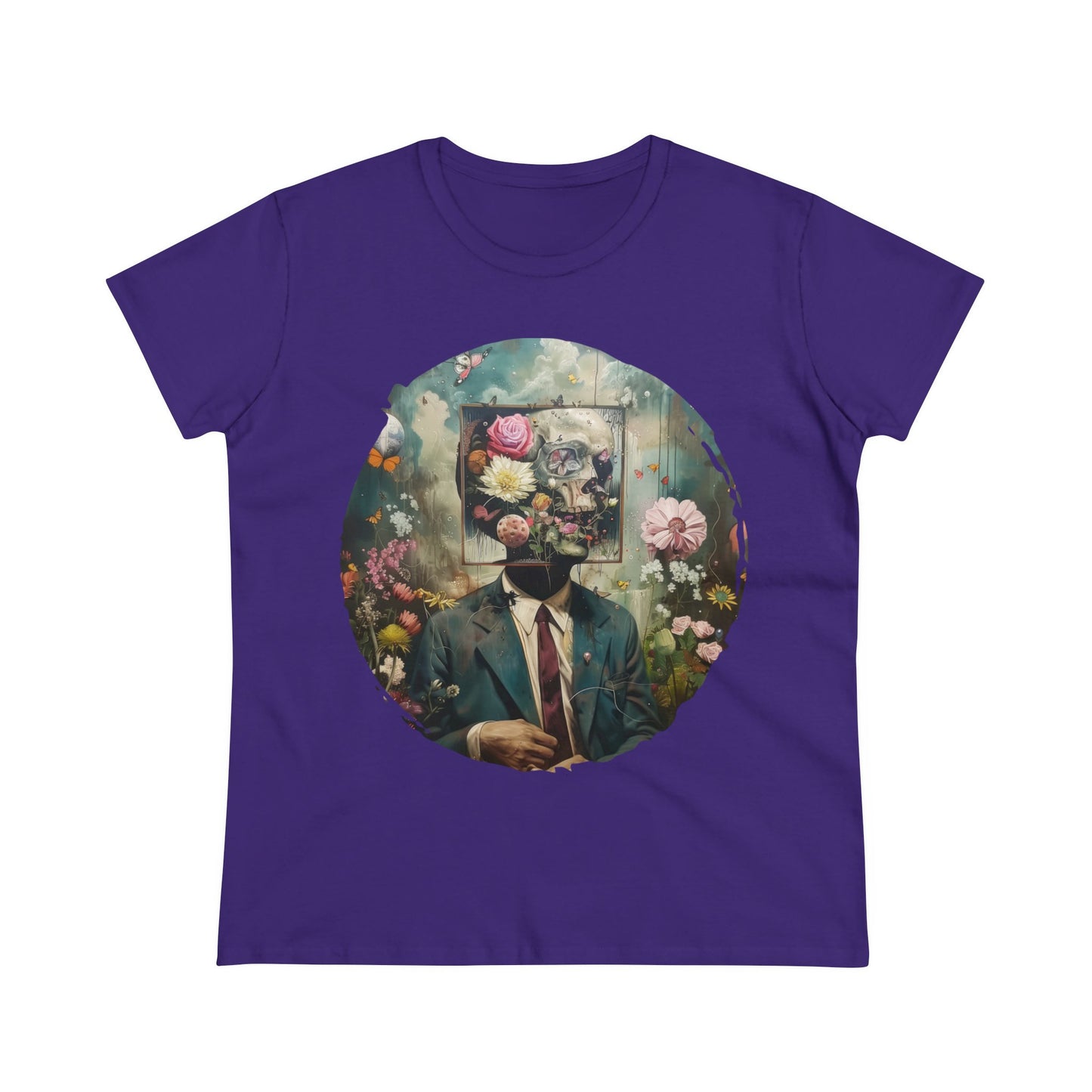 Flowers on My Mind - Women's Midweight Cotton Tee